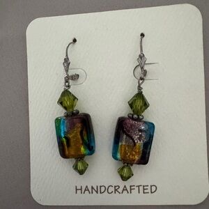 Italian Glass & Beaded Earrings
